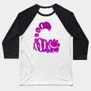 Cheshire Cat Ombre Silhouette Baseball T-Shirt